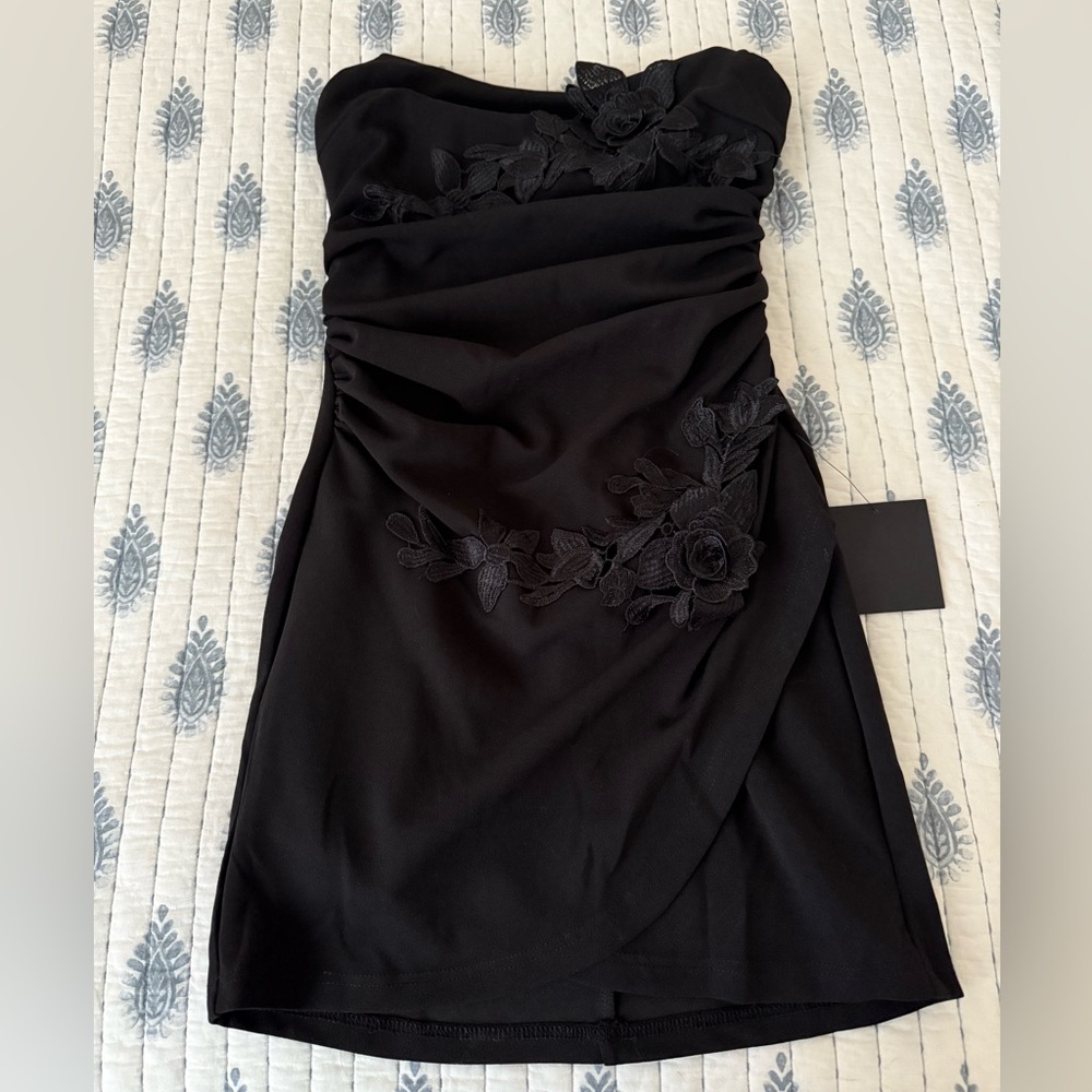 Strapless Lulu’s cocktail dress
